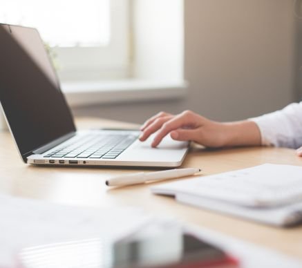woman working in office