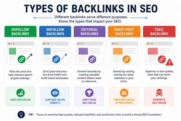different backlink types explained
