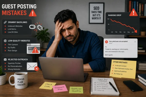 Common guest posting mistakes in SEO