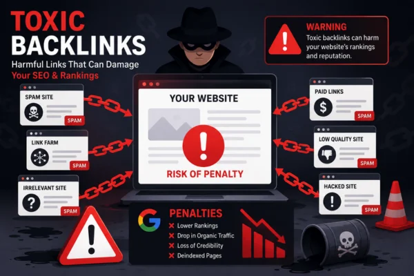 types of backlinks: toxic backlinks warning SEO
