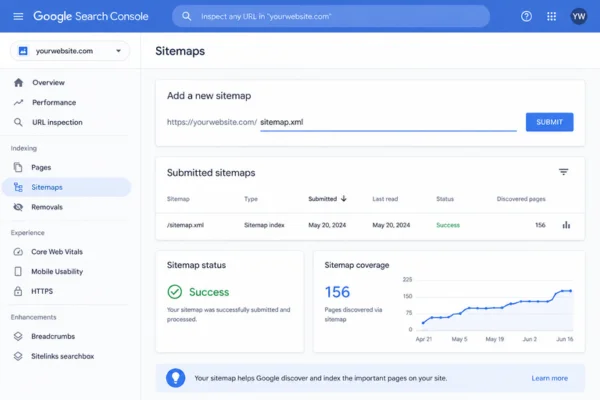 Submitting sitemap through Google Search Console