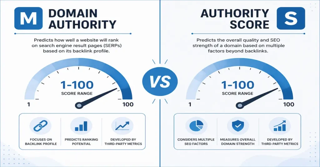 domain authority vs authority score